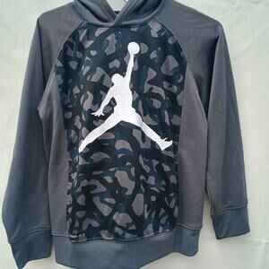 Kids Grey Jordan hoodie lg